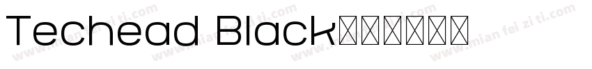 Techead Black字体转换
